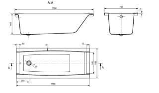 Монтажный комплект к акриловой ванне Santek Гоа Санторини 170 1WH302488